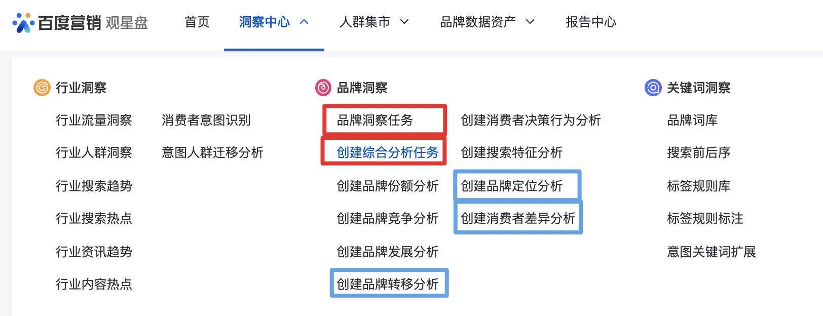 观星盘洞察品牌定位、流转、消费者差异功能上线